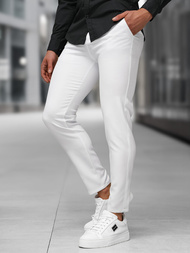  Baltos vyriškos chino kelnės OZONEE DJ/5526Z