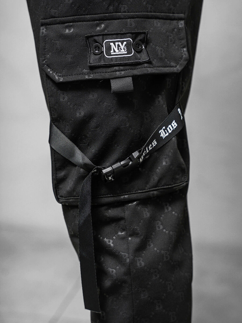 Juoda vyriškos sportinės kelnės OZONEE O/PS6021