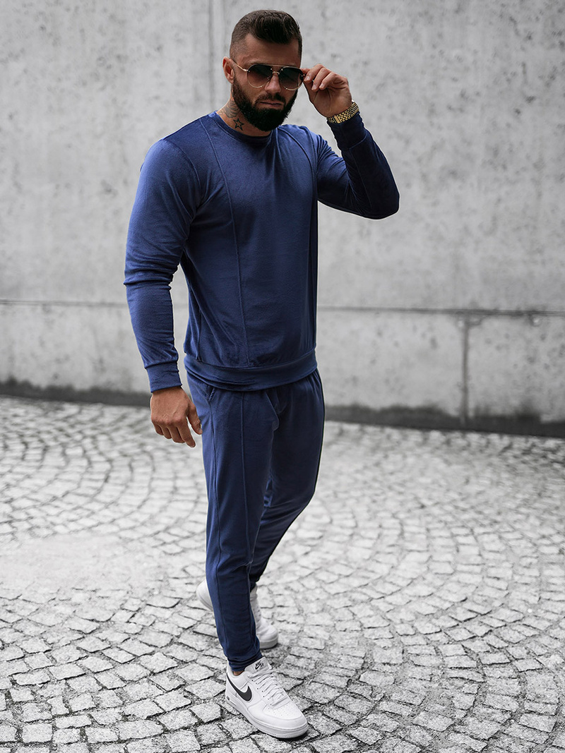 Granatinis vyriškas sportinis kostiumas OZONEE O/12129