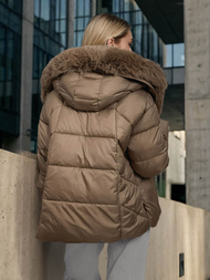 Tamiai-smėlinis moteriška striukė OZONEE O/16M9179/84Z