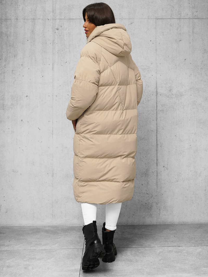 Smėlinis moteriška striukė OZONEE JS/5M3163/62Z