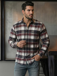 Bordinė vyriški marškiniai OZONEE V/V174Z