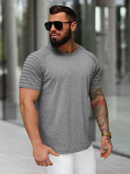 Grafitinis vyriški marškinėliai OZONEE JS/8T88/5Z
