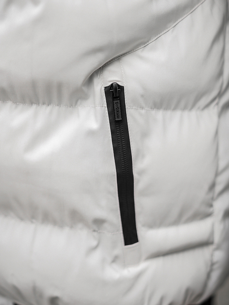 Balta vyriška žieminė striukė OZONEE O/M798