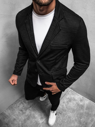 Juodas vyriškas švarkas OZONEE O/7301