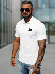 Balta vyriški polo marškinėliai OZONEE NB/MT3018Z