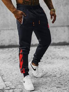 Granatinės vyriškos sportinės kelnės OZONEE JS/K10237Z