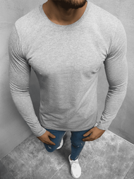 Pilki vyriški marškinėliai ilgomis rankovėmis OZONEE O/1209Z