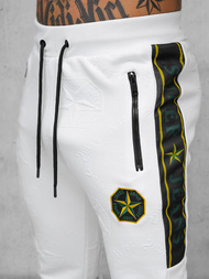 Baltas vyriškas sportinis kostiumas OZONEE O/FF3562AB