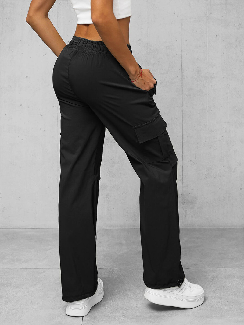 Juodos moteriškos kelnės OZONEE O/TT00393