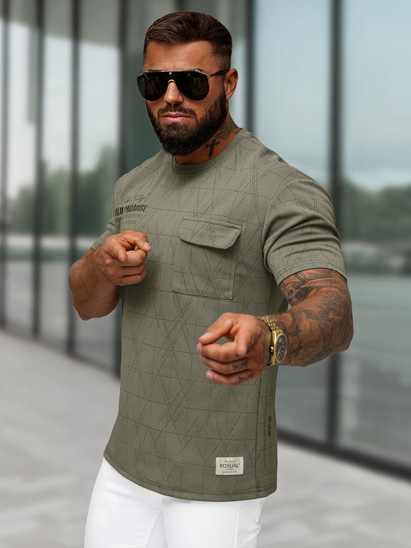 Tamsiai-pilkas vyriški marškinėliai OZONEE O/QQ1530