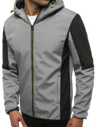 Pilka vyriška softshelte striukė OZONEE JS/KS2214