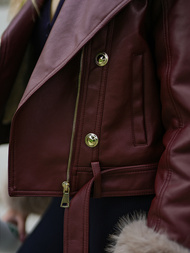 Bordinis moteriška odinė striukė OZONEE JS/61M8512/6