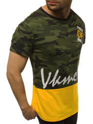 Žali vyriški marškinėliai OZONEE JS/SS10978