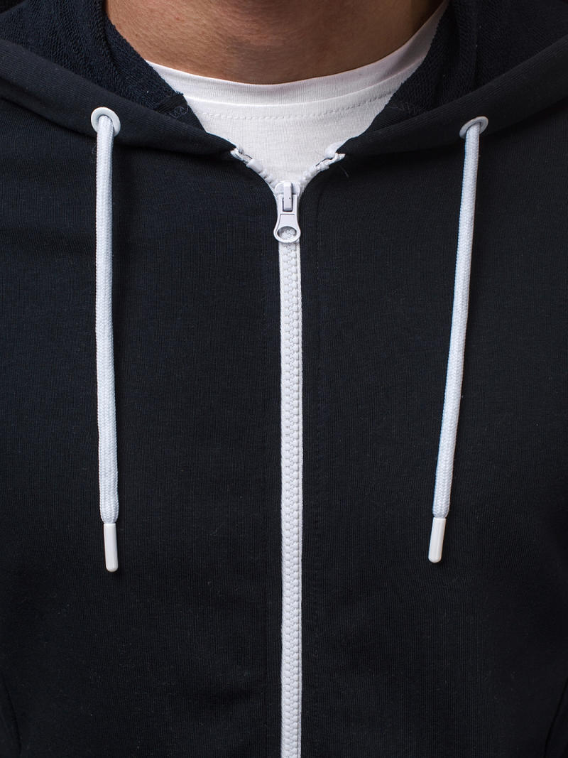 Granatinis vyriškas džemperis su gobtuvu OZONEE A/1009Z