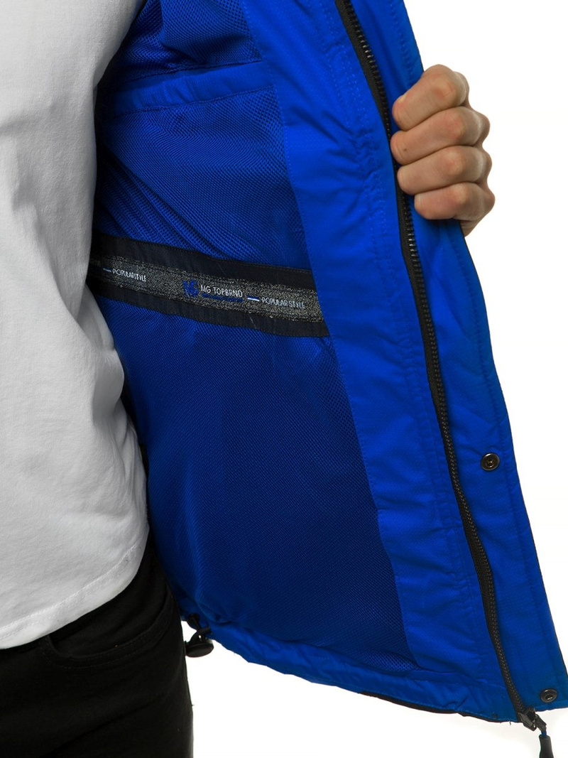 Pereinamojo laikotarpio granatinė vyriška striukė OZONEE MG/2517