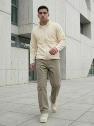 Ecru vyriškas džemperis OZONEE JS/HH016/1