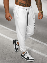 Baltos vyriškos sportinės kelnės OZONEE O/D9125Z