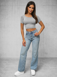 Pilka palaidinė moterims OZONEE O/ZL-025