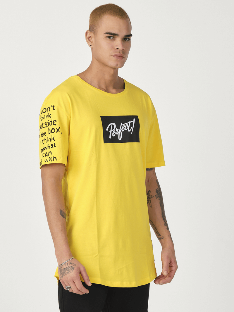 Geltoni vyriški marškinėliai OZONEE MR/21550