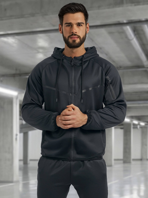 Granatinis vyriškas sportinis kostiumas OZONEE JS/8C1966/25