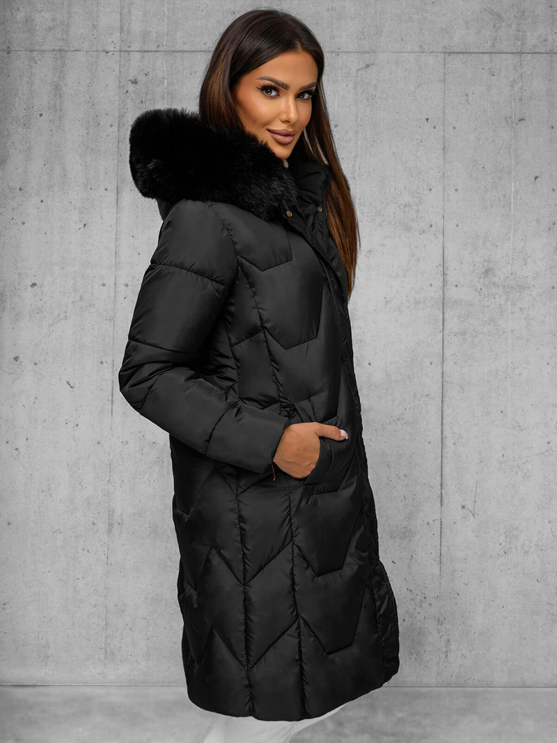 Juoda moteriška striukė OZONEE JS/16M9202/392Z