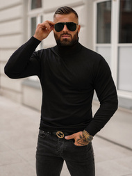 Juoda spalva vyriškas megztinis OZONEE O/GM301