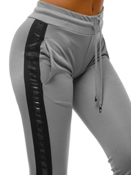 Pilkos moteriškos sportinės kelnės OZONEE O/82318
