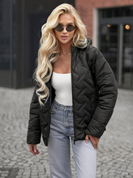 Juoda moteriška striukė OZONEE JS/16M9300/392Z