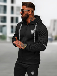 Juodas vyriškas sportinis kostiumas OZONEE O/LN11887