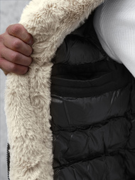 Juoda vyriška žieminė striukė OZONEE JS/22M51/392