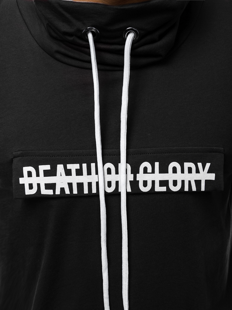 Juodi vyriški marškinėliai OZONEE MR/19109Z