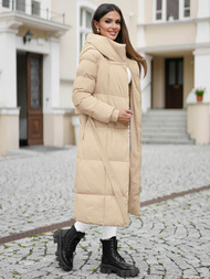 Smėlinė moteriška striukė OZONEE JS/5M3227/62Z