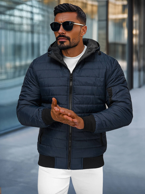 Granatinė vyriška striukė OZONEE JS/MY13Z