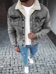 Grafitinė Vyriška džinso striukė OZONEE BN/7287