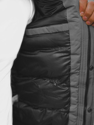 Pilka vyriška žieminė striukė OZONEE JS/M2019/105