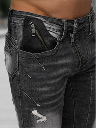 Juodai vyriški džinsai OZONEE NB/MP0045NZ