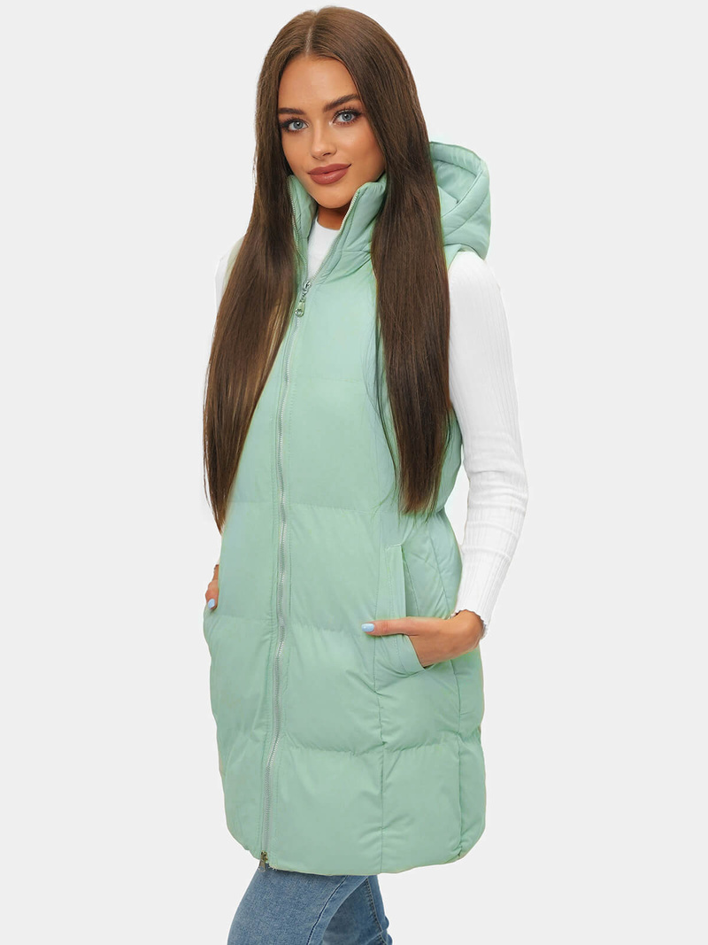 Mėtinė moteriška liemenė OZONEE JS/M721/236