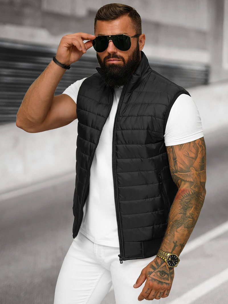 Juodi vyriška liemenė OZONEE JS/MY77Z