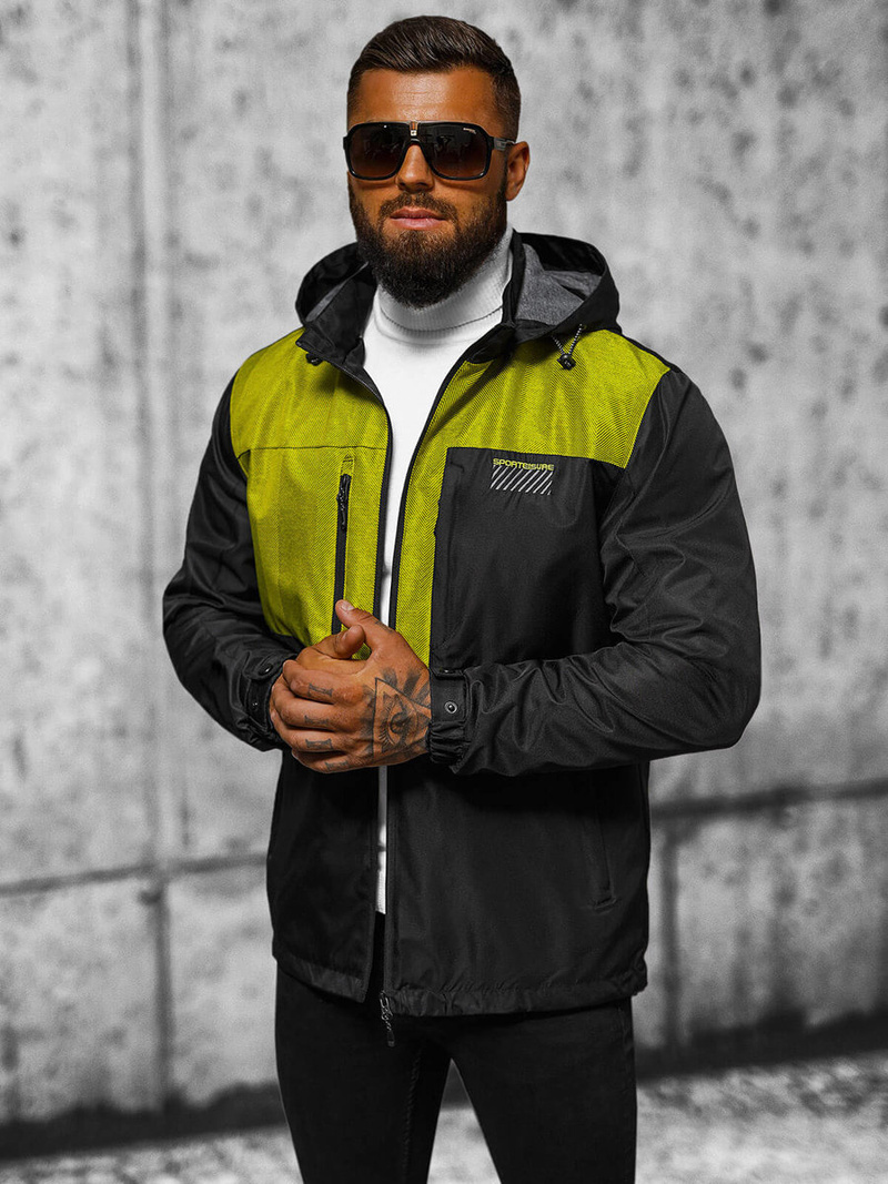 Juodi vyriška striukė OZONEE JS/22M311/392