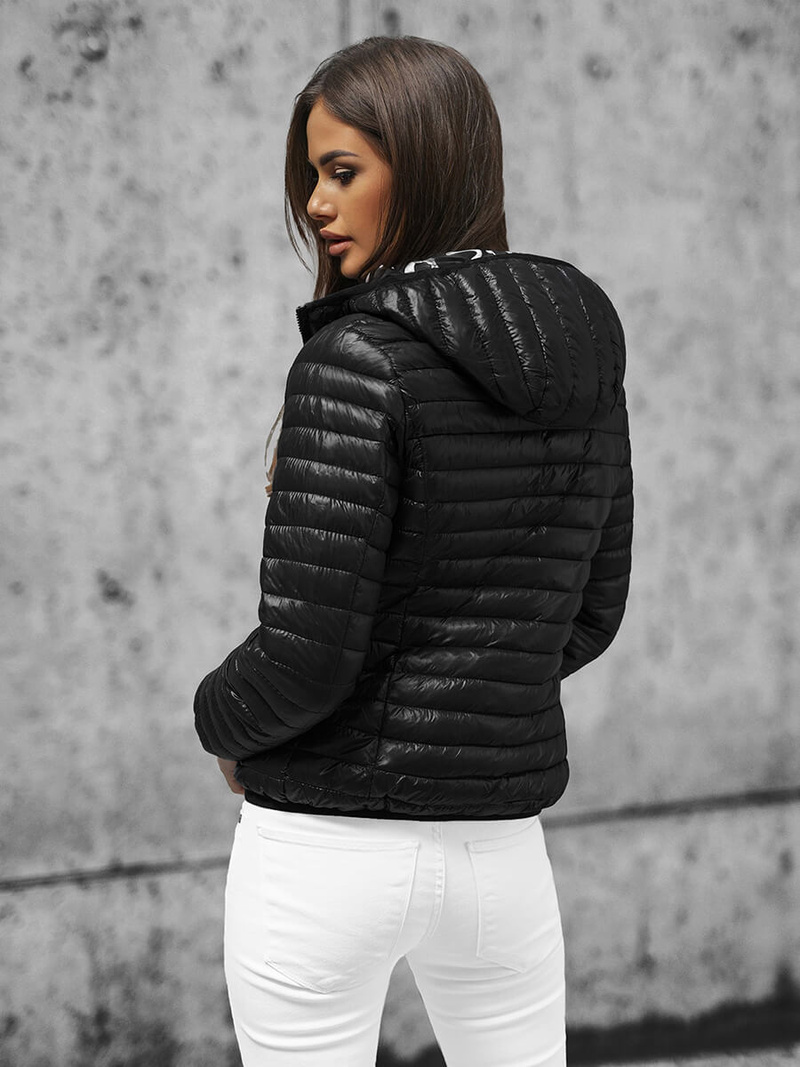 Juoda moteriška dvipusis striukė OZONEE O/H953