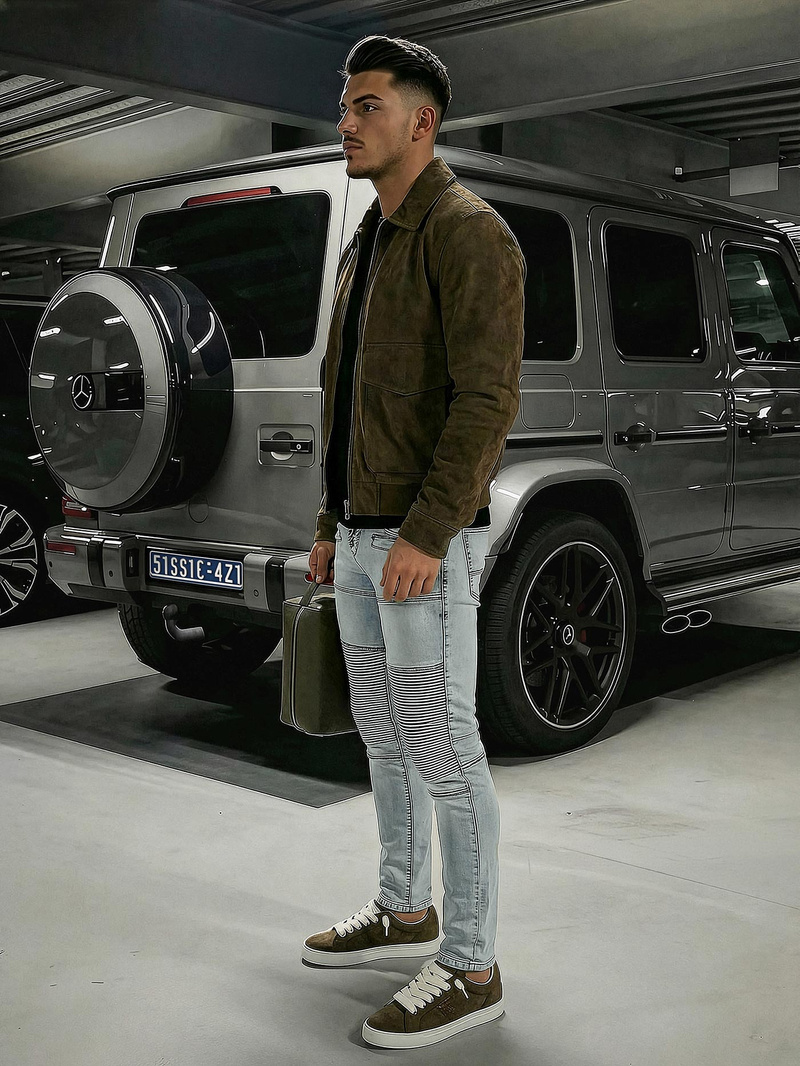 Šviesiai-mėlyni vvyriški džinsai OZONEE O/EM8889Z