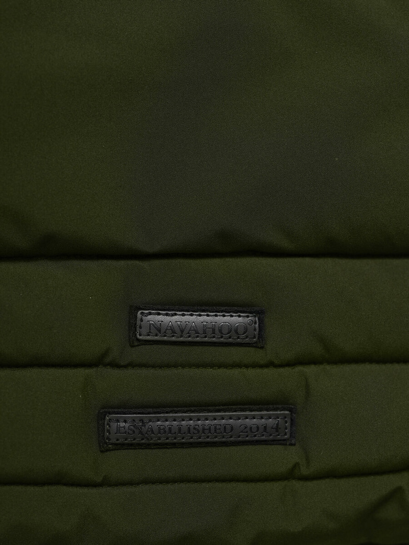 Rusvai žalsva moteriška striukė OZONEE O/W377Z