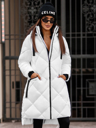 Baltas moteriška striukė OZONEE JS/5M3168/281Z