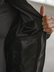 Juoda vyriška žieminė striukė OZONEE JS/31M5031/392Z