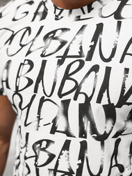 Baltas vyriški marškinėliai OZONEE JS/8T1215/1