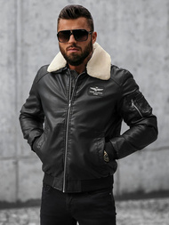 Juoda vyriška striukė OZONEE O/4811Z