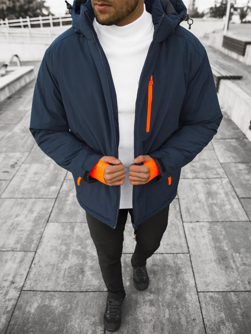 Granatinė vyriška striukė OZONEE JS/HH011/50Z