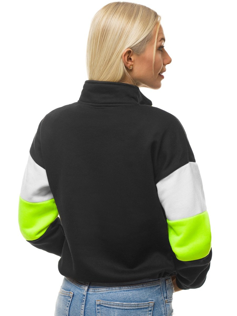 Juodas moteriškas džemperis OZONEE JS/KSW2024