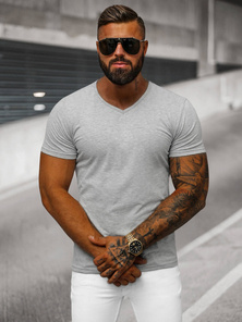 Pilki vyriški marškinėliai OZONEE JS/712007Z